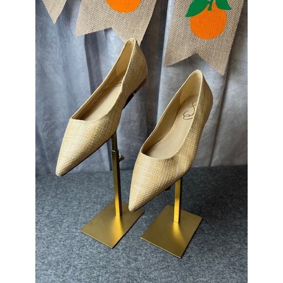 Sam Edelman Wanda Pointed Toe Flat - Beechwood Weave Sz 5.5 - Picture 1 of 11